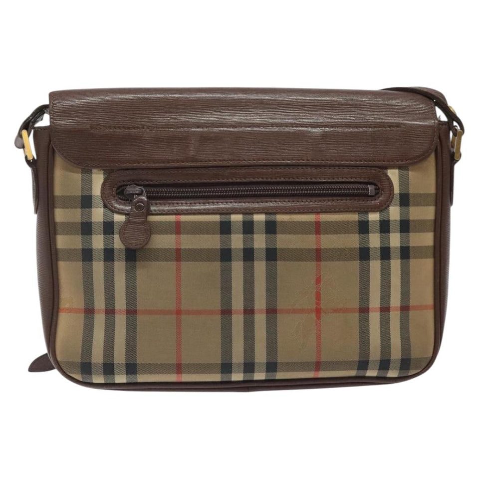 Burberry Nova Check Beige Canvas Shoulder Bag ( )