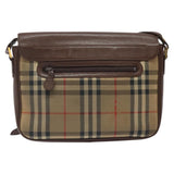 Burberry Nova Check Beige Canvas Shoulder Bag ( )