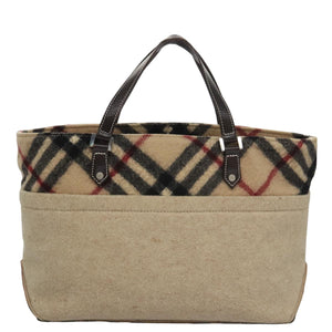 Burberry Nova Check Beige Canvas Handbag ( )