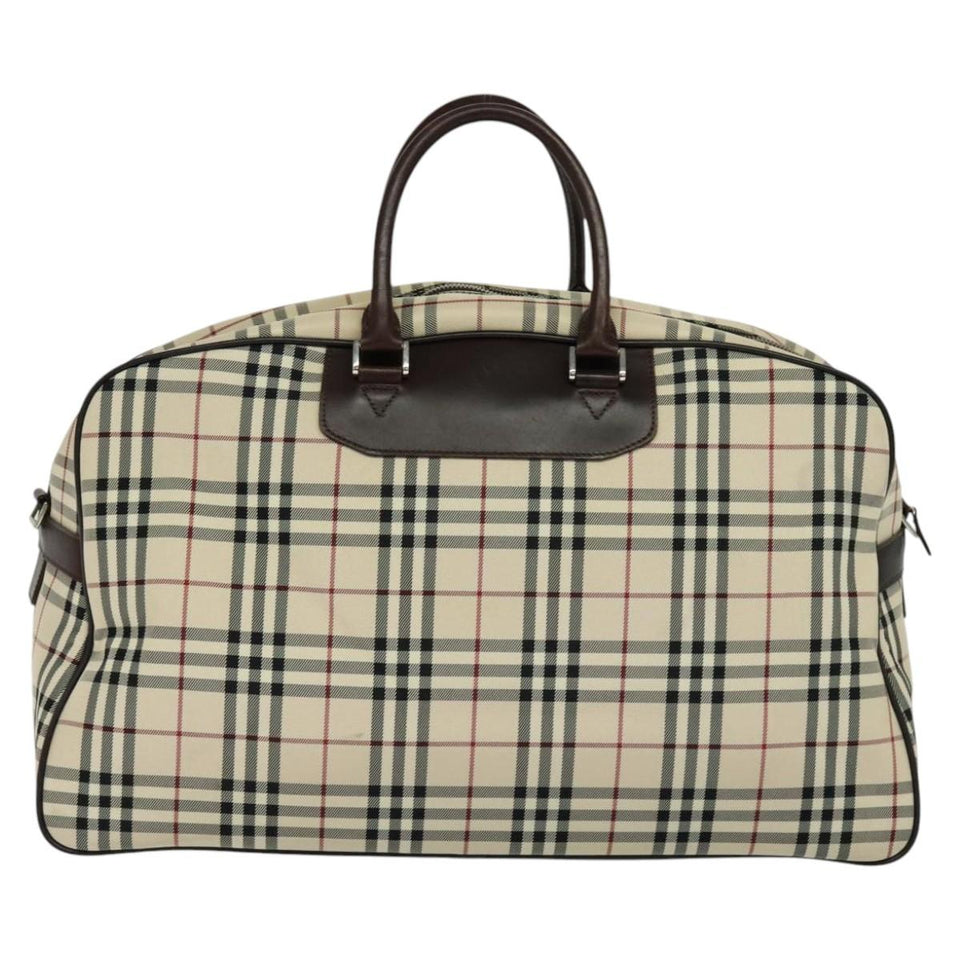 Burberry Nova Check Beige Canvas Travel Bag ( )