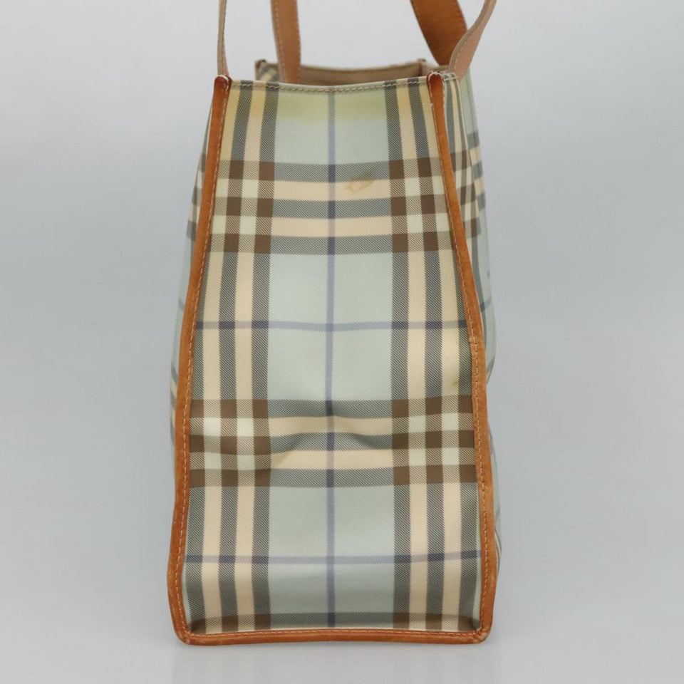 Burberry Nova Check Blue Canvas Tote Bag ( )