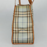 Burberry Nova Check Blue Canvas Tote Bag ( )