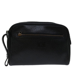 Burberry Black Leather Clutch Bag ( )