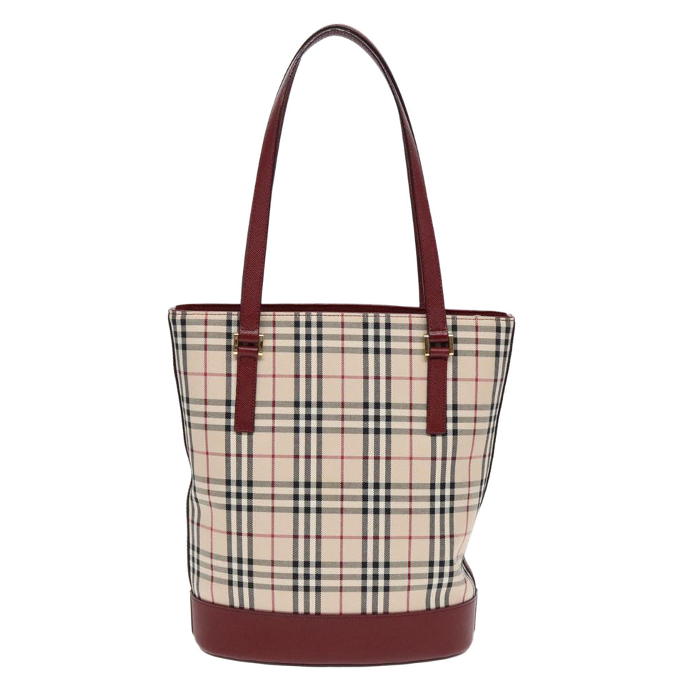 Burberry Nova Check Beige Canvas Shoulder Bag ( )