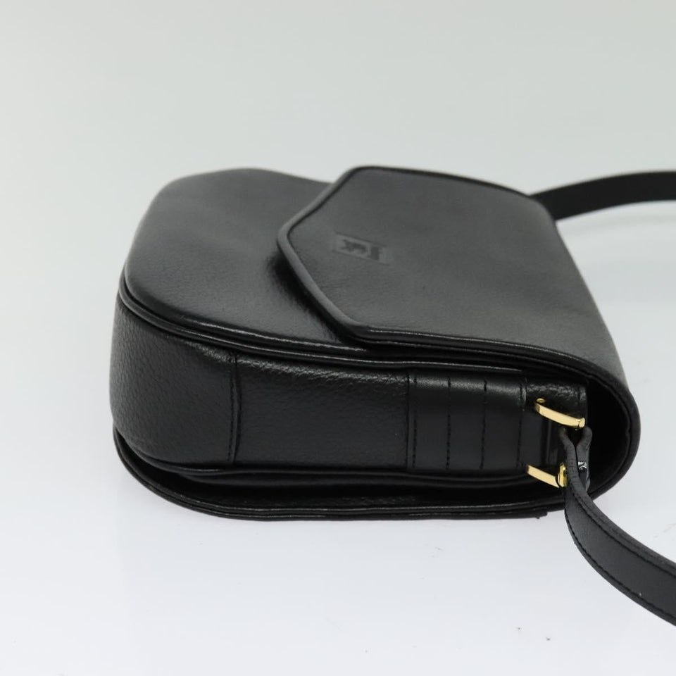 Burberry Nova Check Black Leather Shoulder Bag ( )