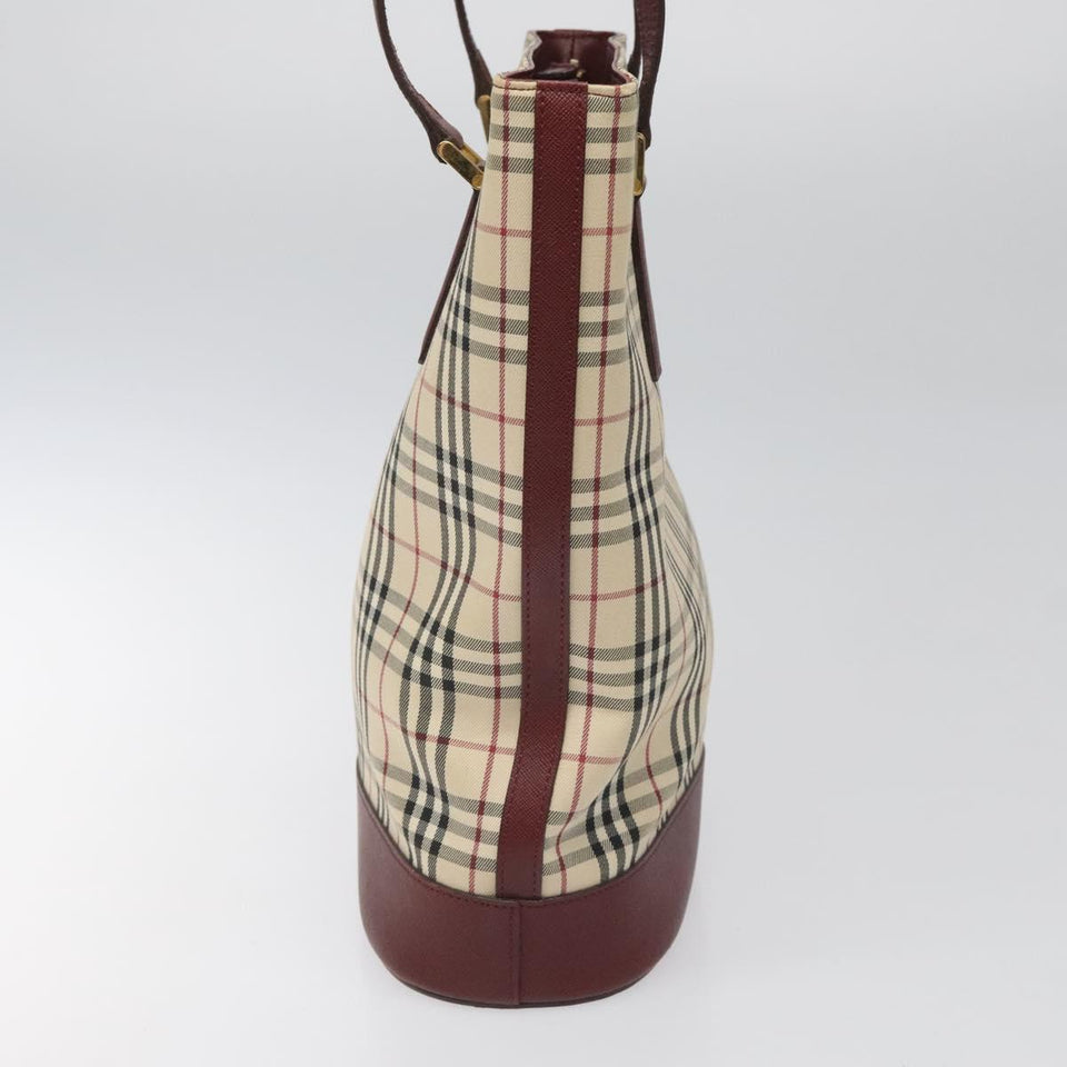 Burberry Nova Check Beige Canvas Tote Bag ( )