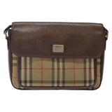 Burberry Nova Check Beige Canvas Shoulder Bag ( )