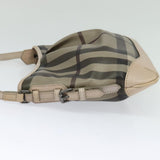 Burberry Nova Check Khaki Canvas Shoulder Bag ( )