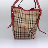 Burberry Nova Check Beige Canvas Shoulder Bag ( )