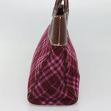 Burberry Nova Check Purple Wool Tote Bag ( )