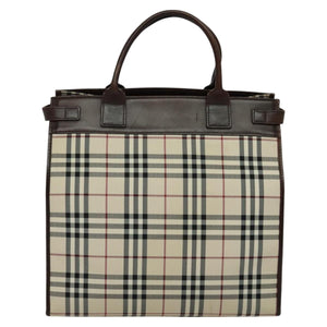 Burberry Nova Check Beige Canvas Tote Bag ( )