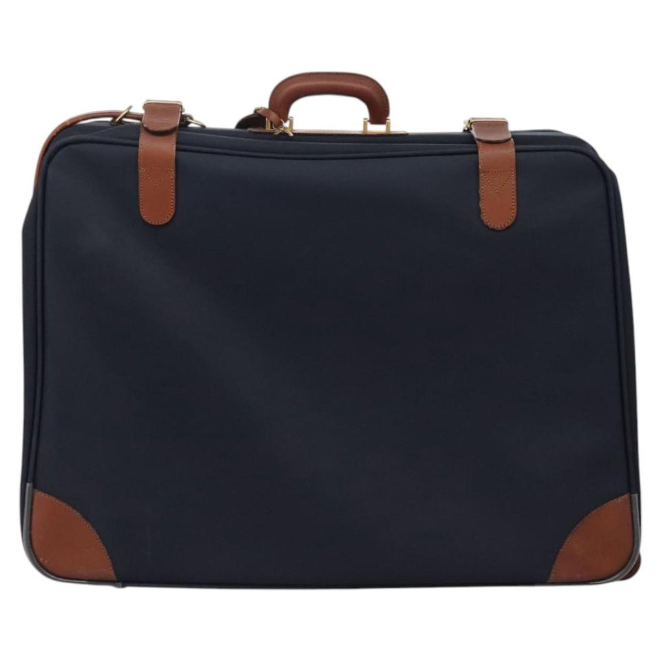 Burberry Navy Canvas Travel Bag ( )