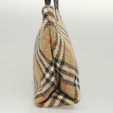 Burberry Nova Check Beige Wool Tote Bag ( )