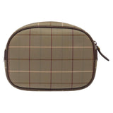 Burberry Nova Check Beige Canvas Clutch Bag ( )