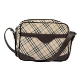 Burberry Nova Check Beige Canvas Shoulder Bag ( )