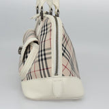 Burberry Nova Check Beige Canvas Handbag ( )