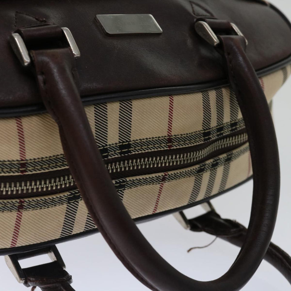 Burberry Nova Check Beige Synthetic Handbag ( )