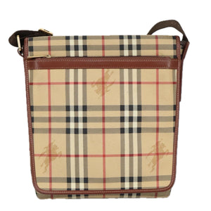 Burberry Nova Check Beige Canvas Shoulder Bag ( )