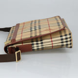 Burberry Nova Check Beige Canvas Shoulder Bag ( )