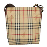 Burberry Nova Check Beige Canvas Shoulder Bag ( )