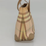 Burberry Nova Check Beige Canvas Handbag ( )