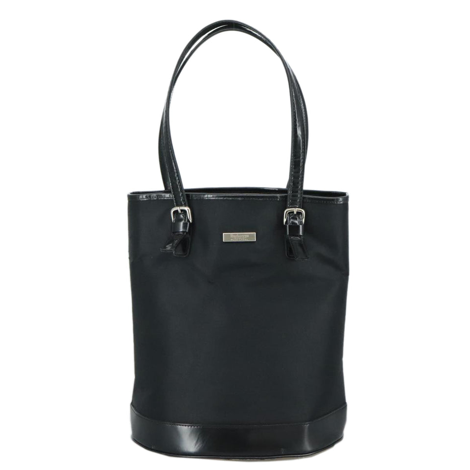 Burberry Nova Check Black Leather Tote Bag ( )