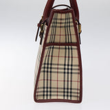 Burberry Nova Check Beige Canvas Handbag ( )