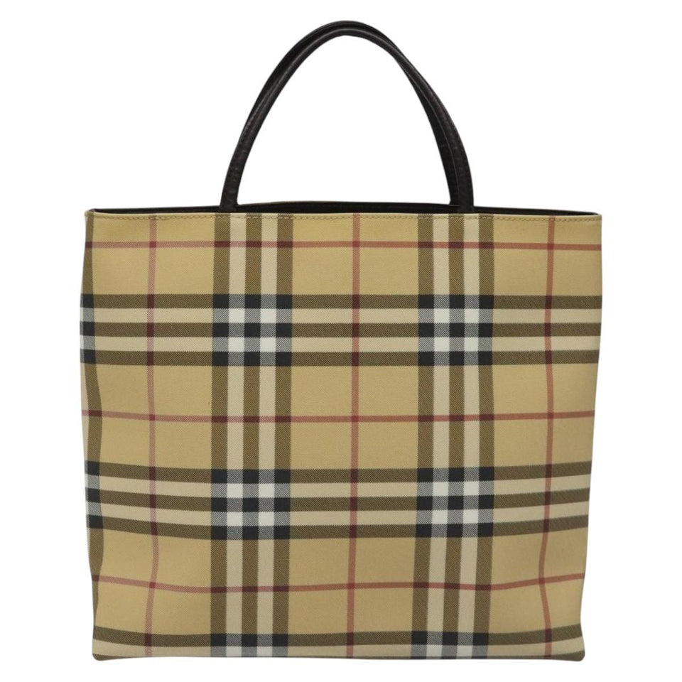 Burberry Nova Check Beige Canvas Handbag ( )