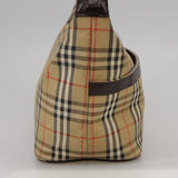 Burberry Nova Check Beige Canvas Handbag ( )