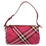 Burberry Nova Check Pink Canvas Handbag ( )