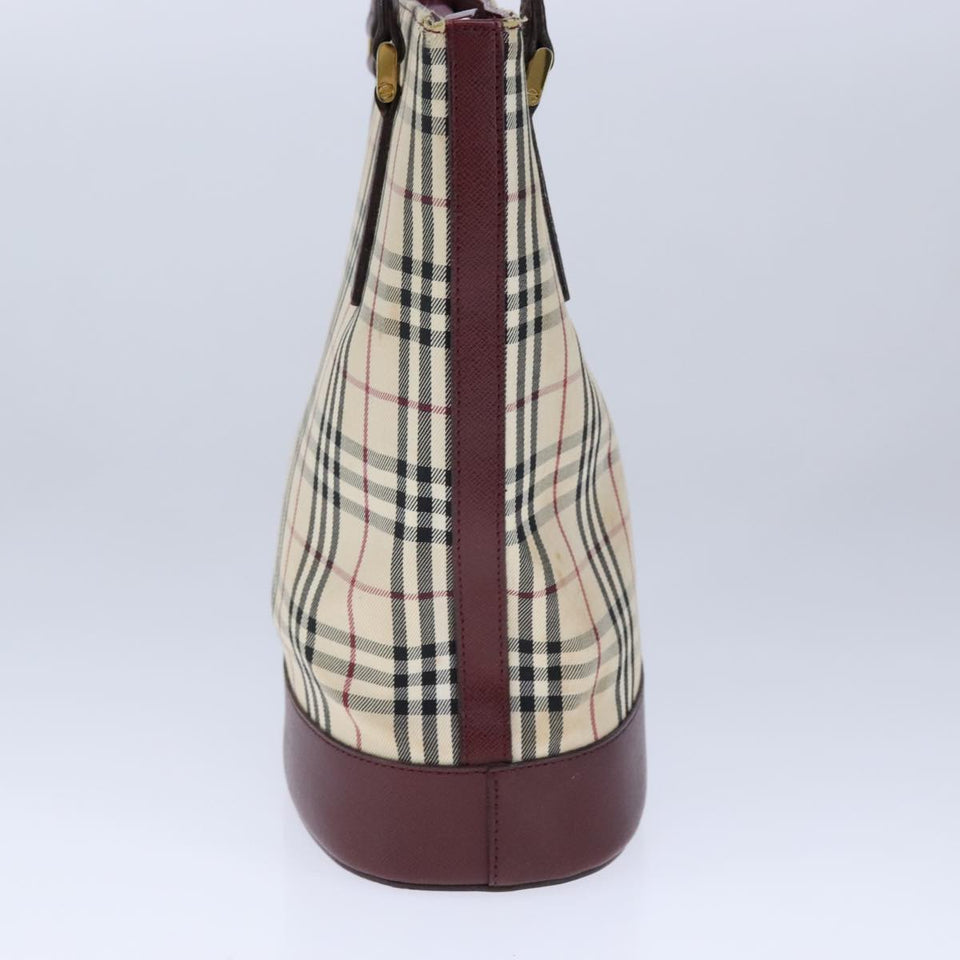 Burberry Nova Check Beige Canvas Handbag ( )