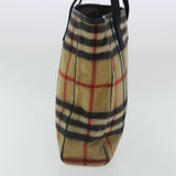 Burberry Nova Check Beige Wool Tote Bag ( )