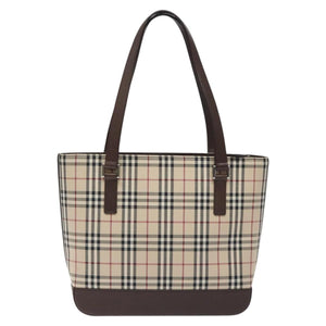 Burberry Nova Check Beige Canvas Handbag ( )