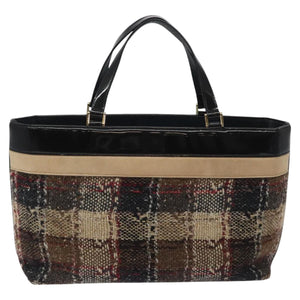 Burberry Brown Canvas Tote Bag ( )