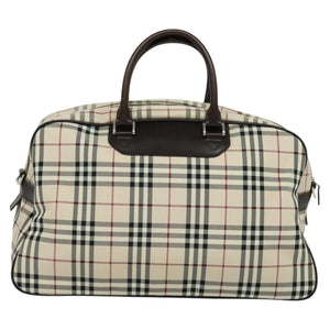 Burberry Nova Check Beige Nylon Travel Bag ( )
