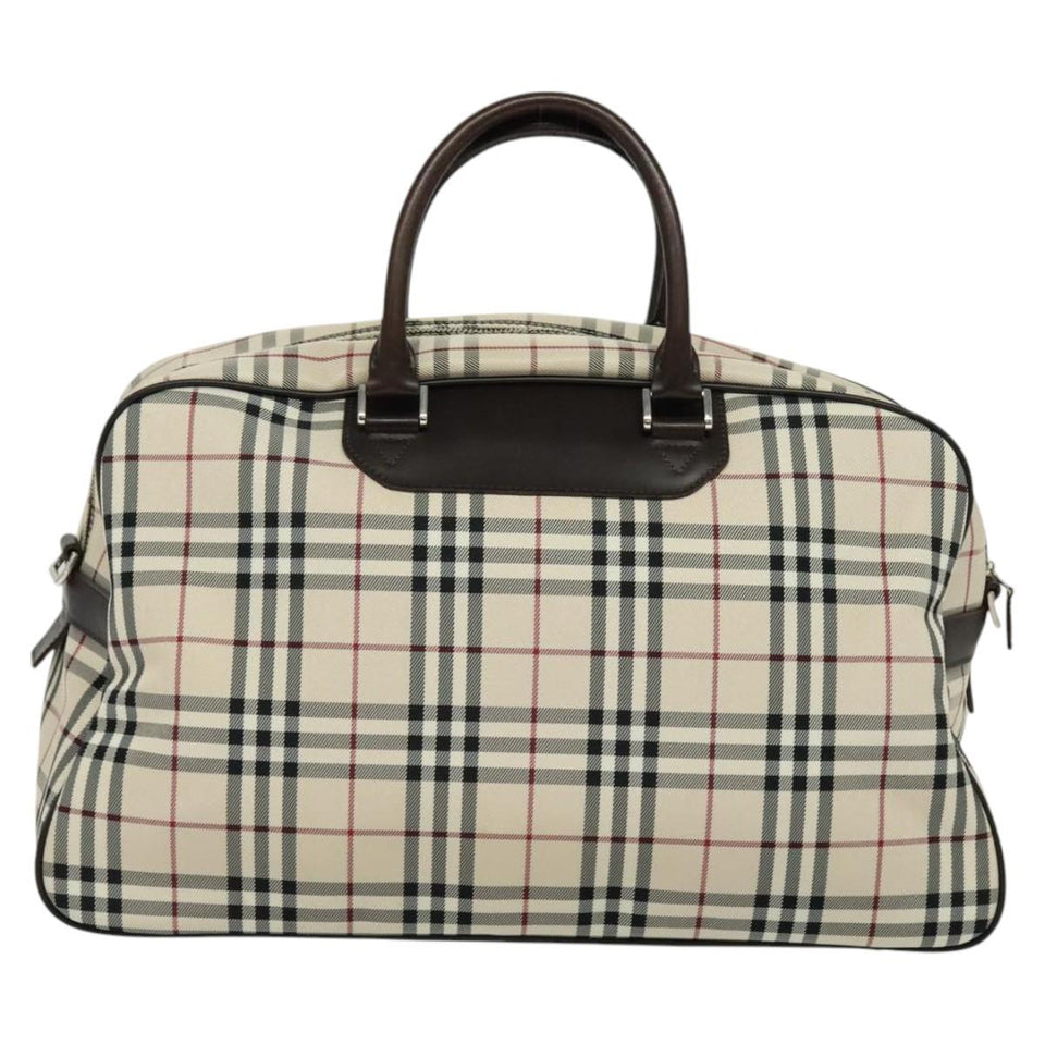 Burberry Nova Check Beige Nylon Travel Bag ( )