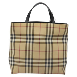 Burberry Nova Check Beige Canvas Handbag ( )