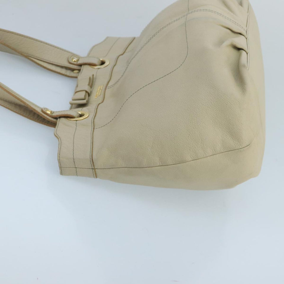 Burberry Beige Leather Tote Bag ( )