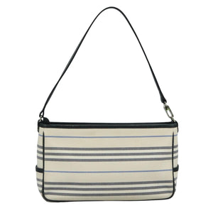 Burberry White Canvas Shoulder Bag ( )