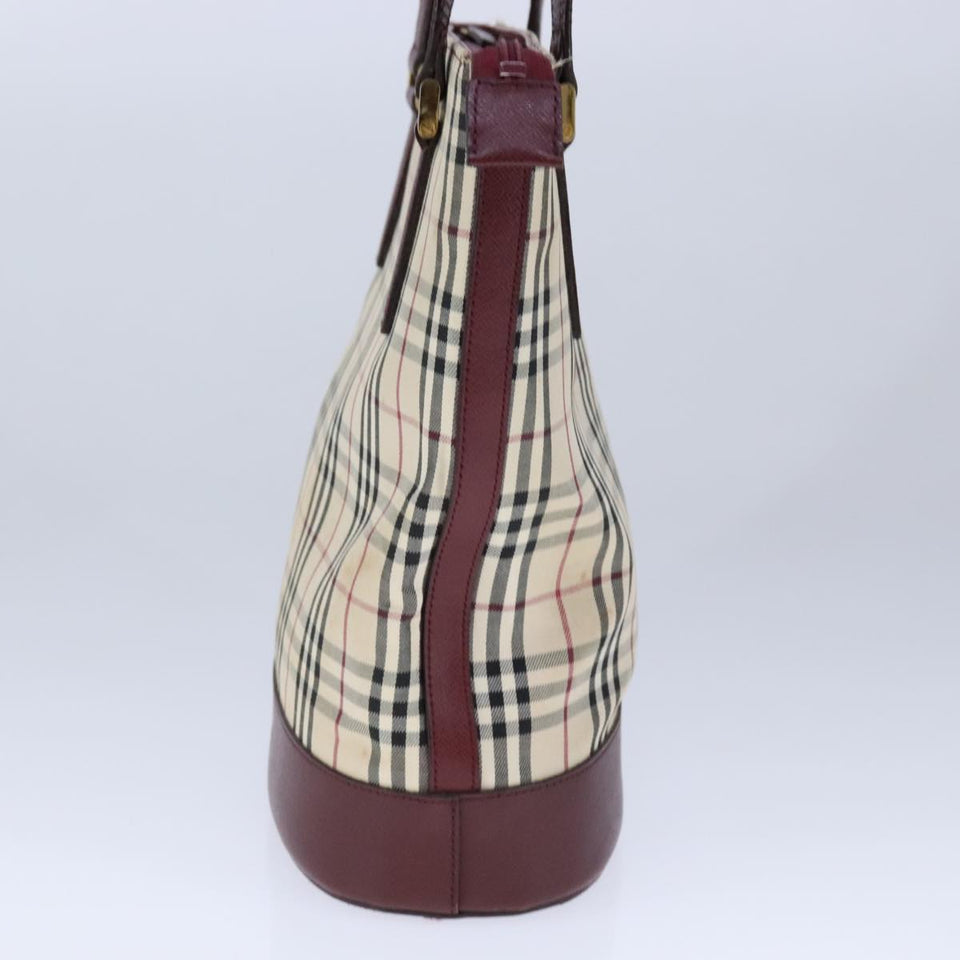 Burberry Nova Check Beige Canvas Handbag ( )