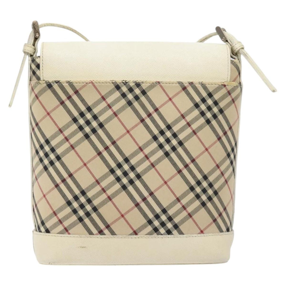Burberry Nova Check Beige Canvas Shoulder Bag ( )