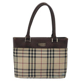 Burberry Nova Check Beige Canvas Handbag ( )