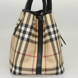 Burberry Nova Check Beige Canvas Tote Bag ( )