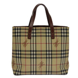 Burberry Nova Check Beige Canvas Tote Bag ( )