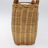 Burberry Beige, Brown Wicker Tote Bag ( )