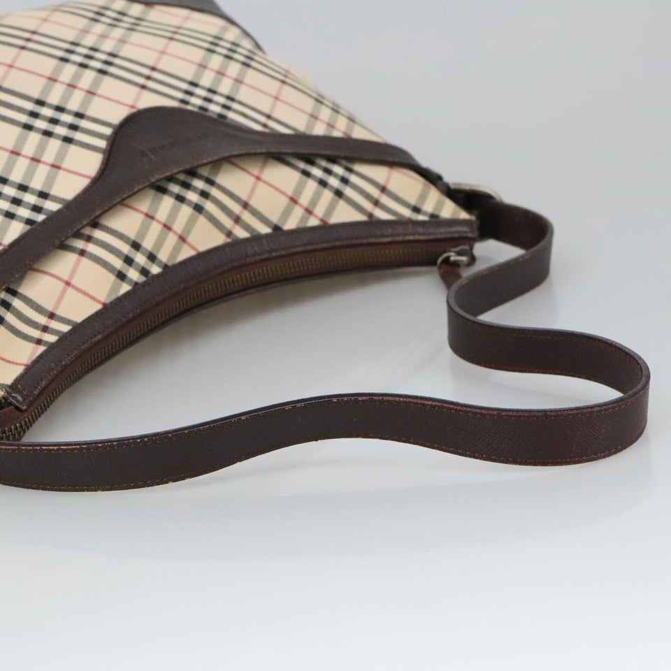 Burberry Nova Check Beige Canvas Shoulder Bag ( )