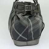 Burberry Nova Check Black Canvas Tote Bag ( )