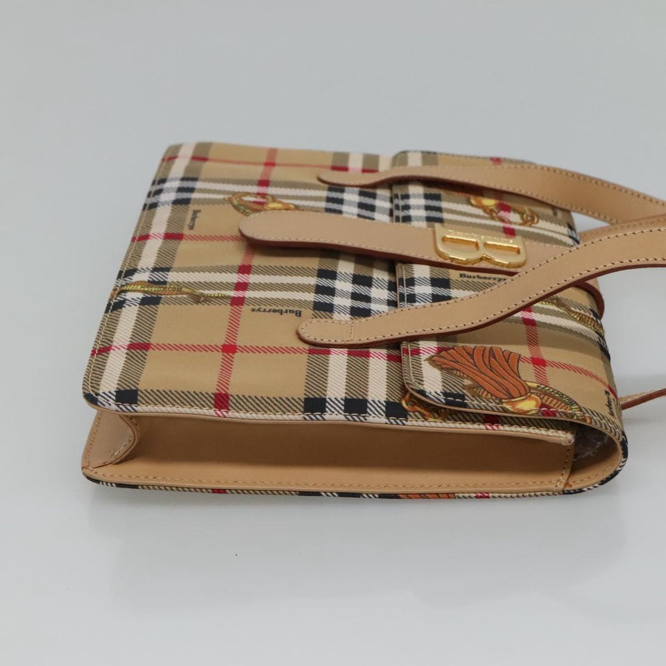 Burberry Nova Check Beige Synthetic Tote Bag ( )