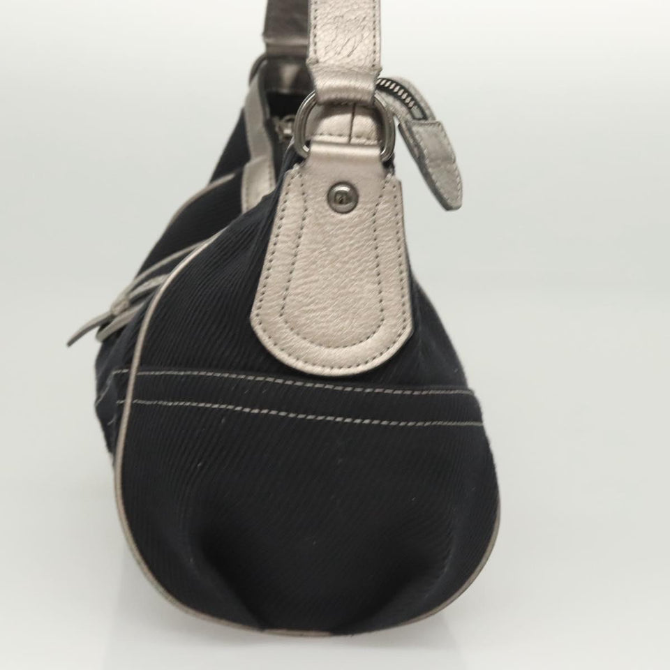 Burberry Navy Canvas Shoulder Bag ( )