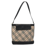Burberry Nova Check Beige Canvas Shoulder Bag ( )